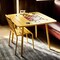 Cosco Novogratz Poolside Gossip Collection, June Outdoor/Indoor Square Dining Table, Yellow 88956YLW1E - alternate 7